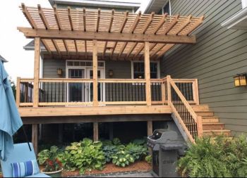 Deck building in Crown Point, IN by Prestige Construction LLC