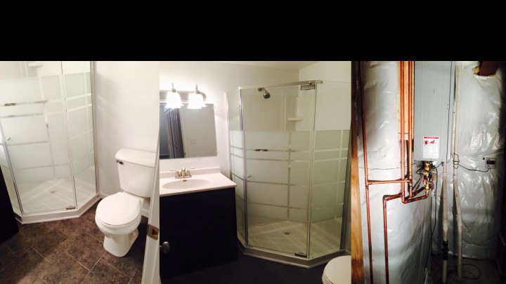 Before & After Crown Point Basement Bathroom
